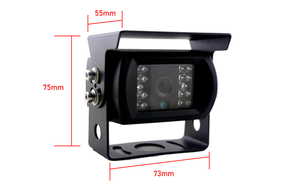 Universal Heavy Duty Rear View Canera With Adjustable Bracket For Vans/ Motorhomes NTSC (Black)