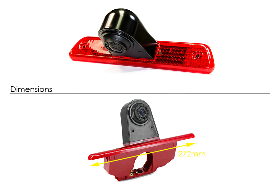 Fiat Scudo (2007-2012) High Level Brake Light Reverse Camera (NTSC)