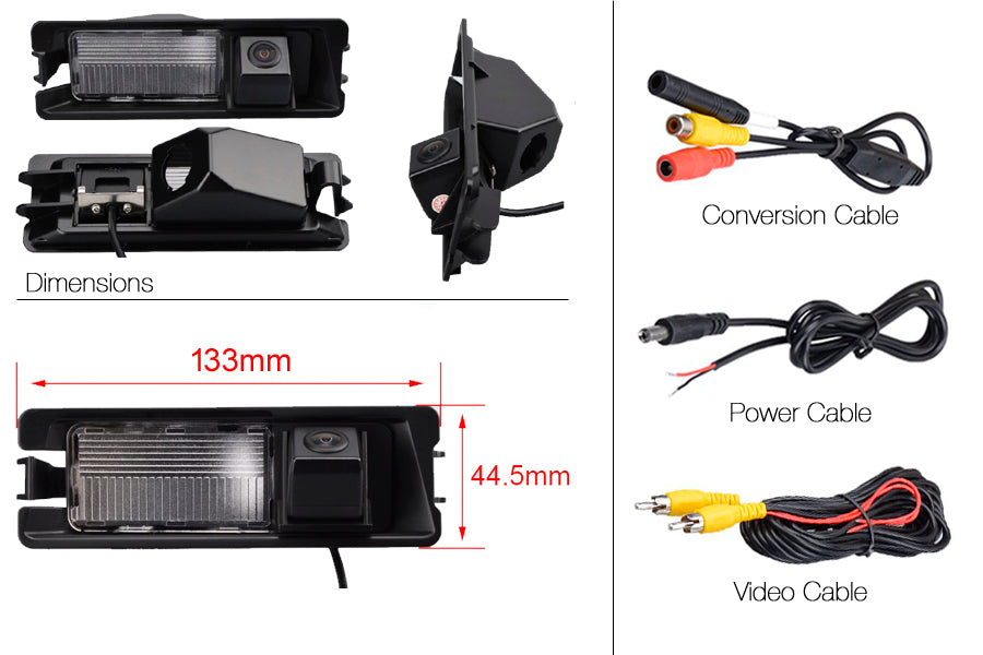 Dacia Logan Reverse View Rear
Number Plate Light Camera (NTSC)