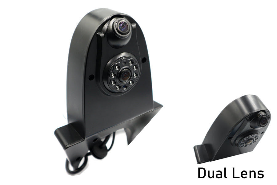 Black Universal Fit Van Extended Roof Top (DUAL LENS) Reverse View Camera (NTSC)