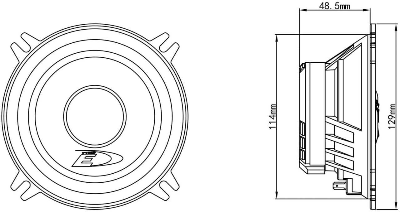 Alpine SXE-1350S - 13cm 2-Way Component Speakers 250W