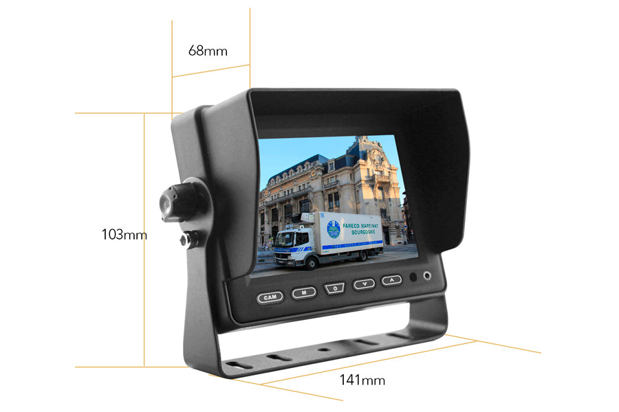 5 Inch Rear View Monitor / Screen 4PIN Connectors