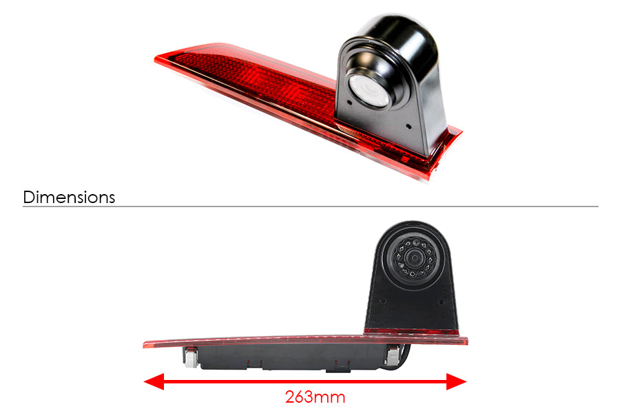 Ford Transit (2016 Onwards) Custom Reverse View High Level Brake Light Camera (LED BULB)