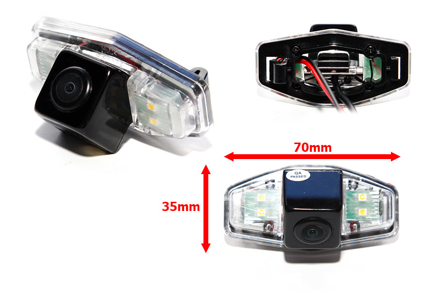 Honda Civic Reverse View Rear Number Plate Light Camera (NTSC)