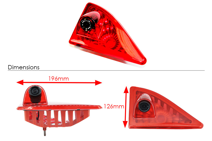 Nissan NV400 (2011-2021) Brake Light Rear View Camera (NTSC)