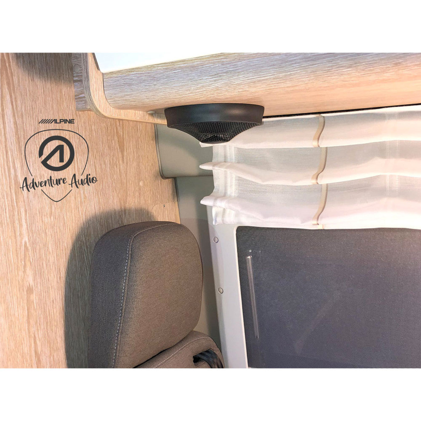 Alpine SPC-R100S 12cm Universal Radial Speakers for Motorhome / Camper Rear Cabins