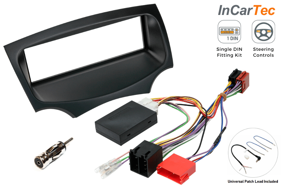Ford KA (2009-2016) Single DIN Car Stereo Upgrade Fitting Kit (WITH STEERING CONTROLS)