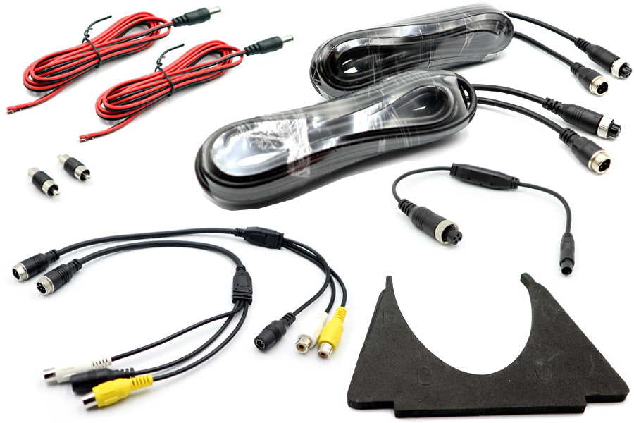 Black Universal Fit Van Extended Roof Top (DUAL LENS) Reverse View Camera (NTSC)