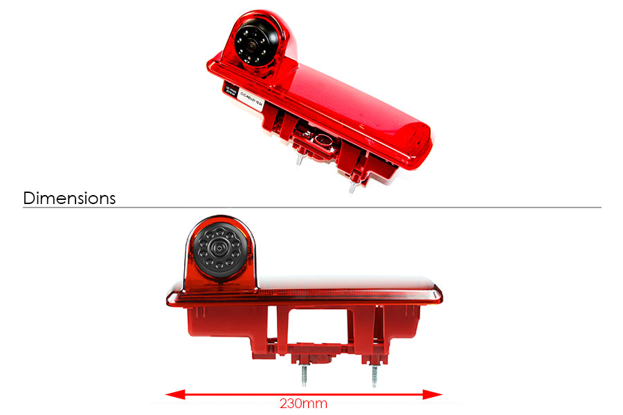 Nissan NV300 (2014-2021) Rear High Level Brake Light Camera (NTSC)