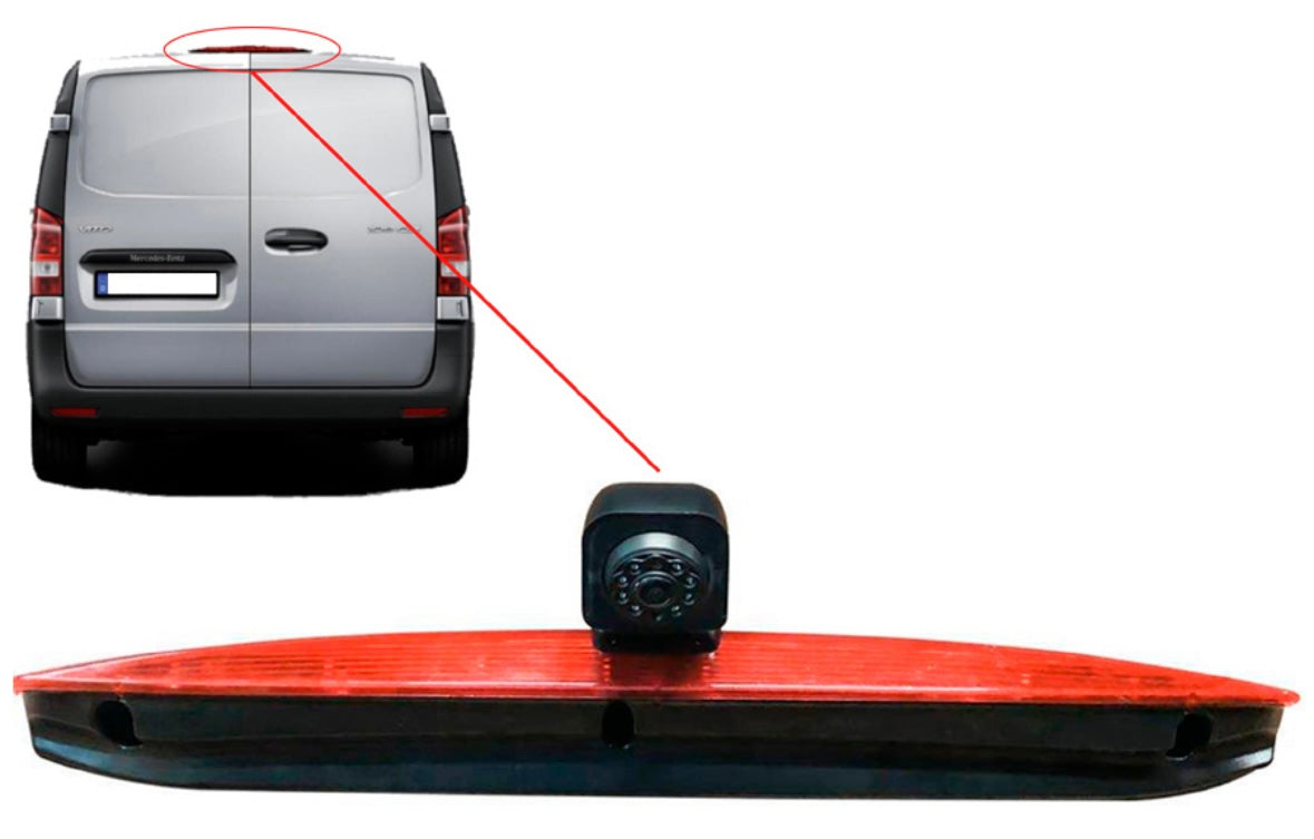 Mercedes Vito (2016 Onwards) Reverse View High Level Brake Light Camera(BARN DOORS)