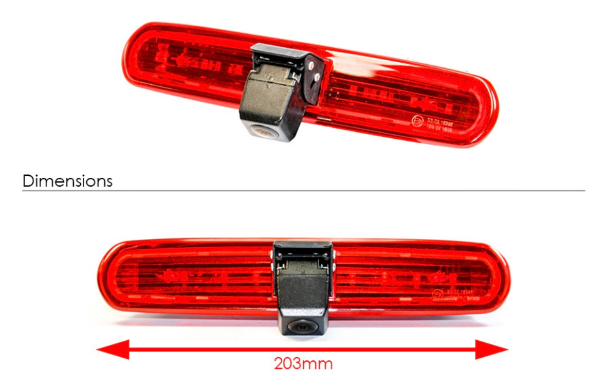Vauxhall Combo (2011-2017) Reverse View High Level Brake Light Camera (NTSC)