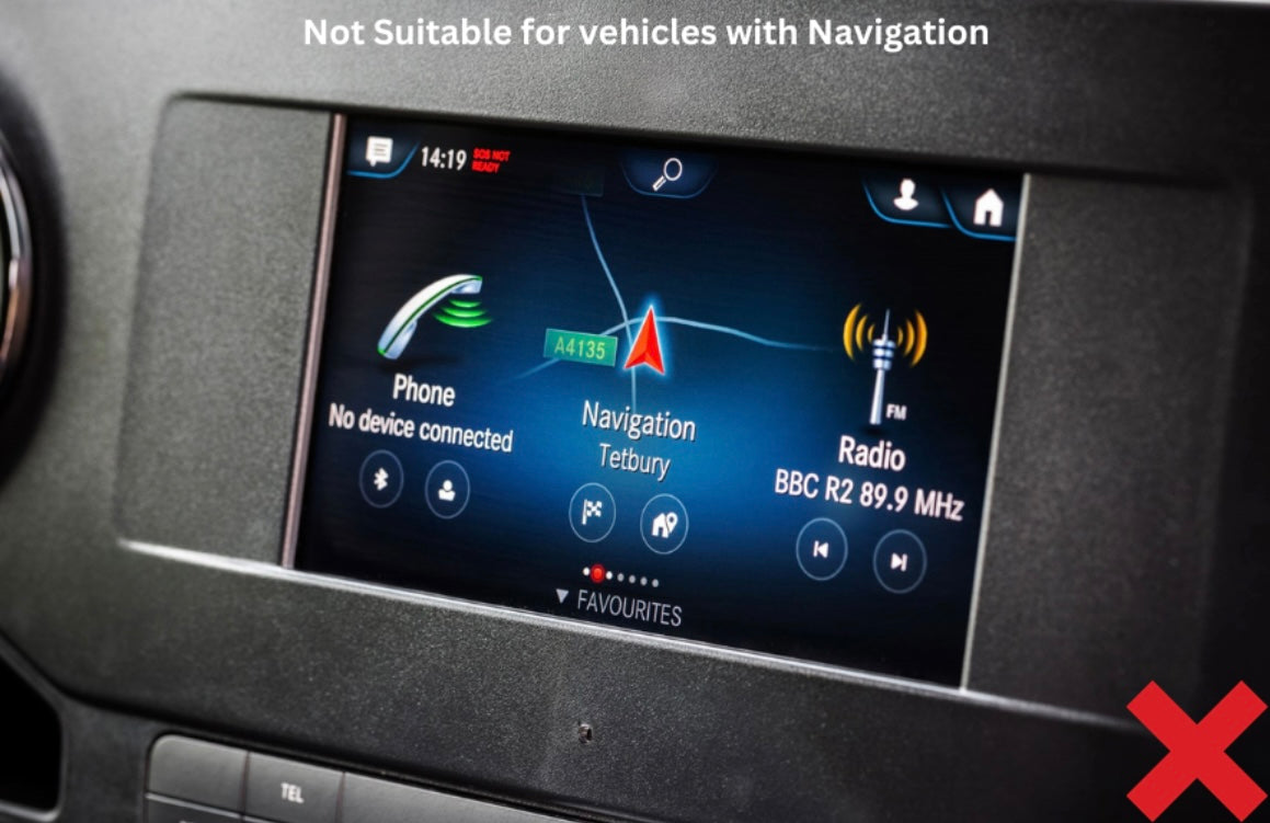 Add a Camera To Mercedes SPRINTER (2018 Onwards) MBUX 7" Without Navigation