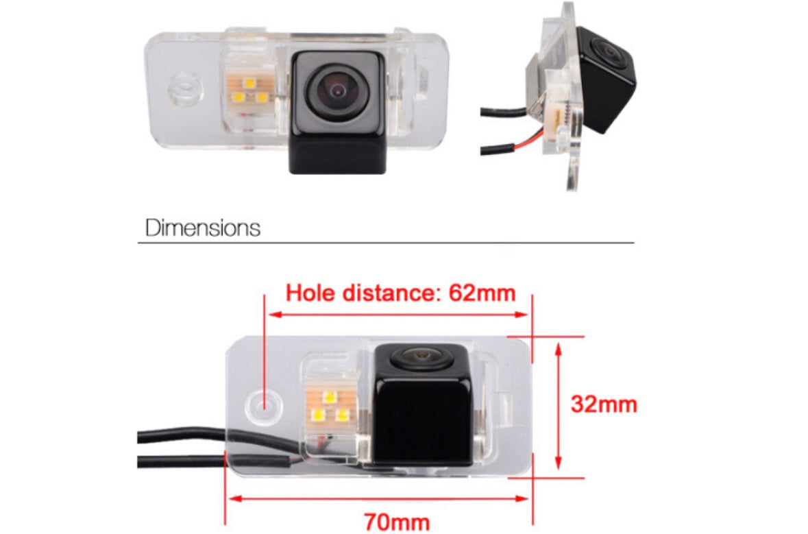 Audi A4 Reverse View Rear Number Plate Light Camera (NTSC)