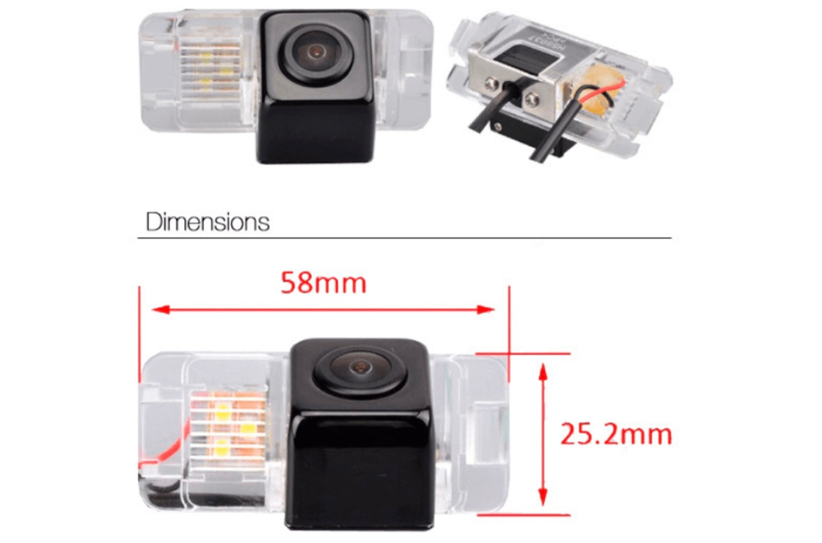 Ford Fiesta MK7 Reverse View Rear Number Plate Light Camera (NTSC)