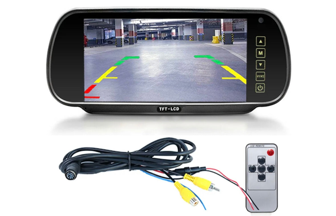 7 Inch TFT/LCD Rear View Clip-On Vehicle Mirror Monitor For Reverse View Cameras