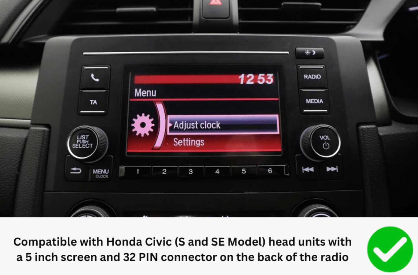 Add Camera To OEM Screen Honda Civic (2016-2021)