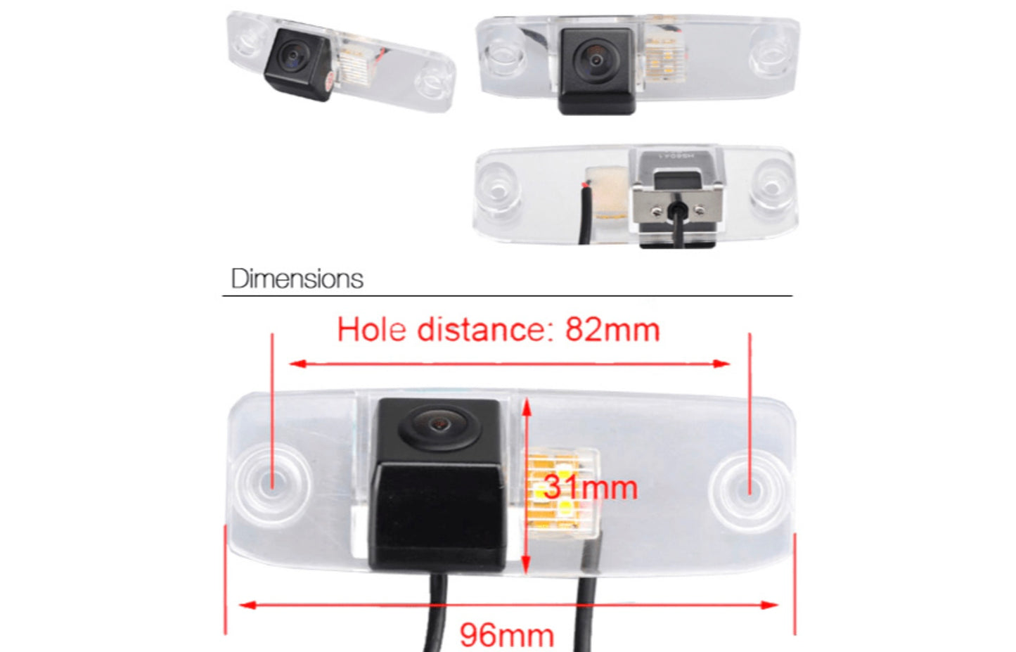 Hyundai Elantra Reverse View Rear Number Plate Light Camera (NTSC)