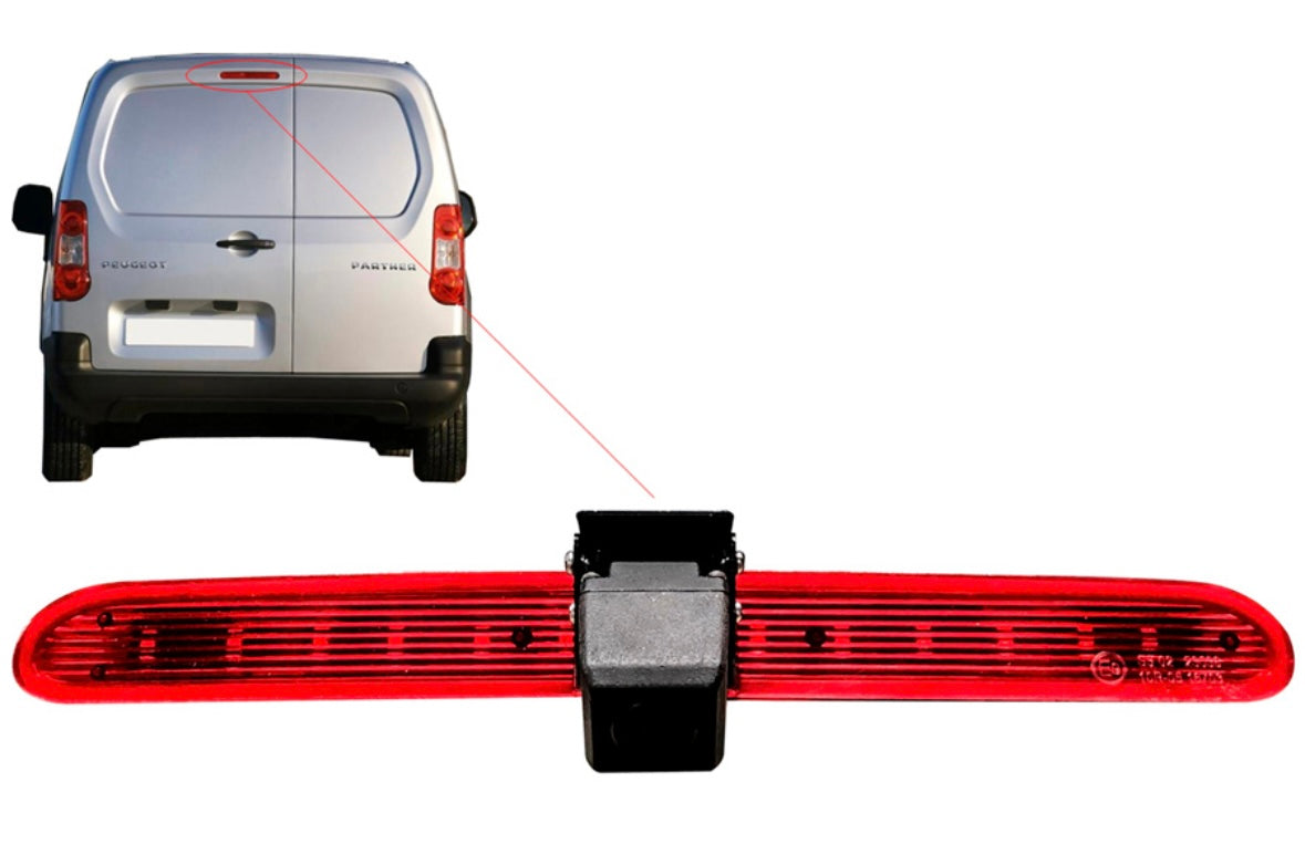 Peugeot Rifter High Level Brake Light Reverse Camera (NTSC)