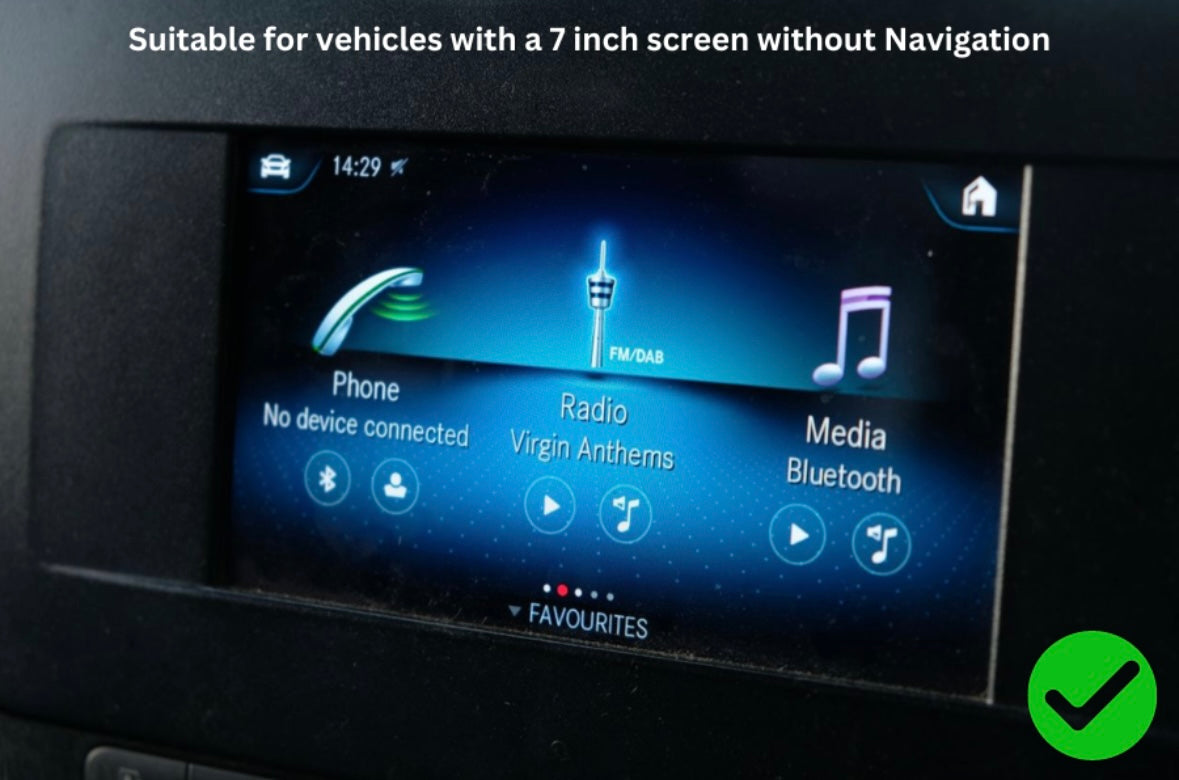 Add a Camera To Mercedes SPRINTER (2018 Onwards) MBUX 7" Without Navigation