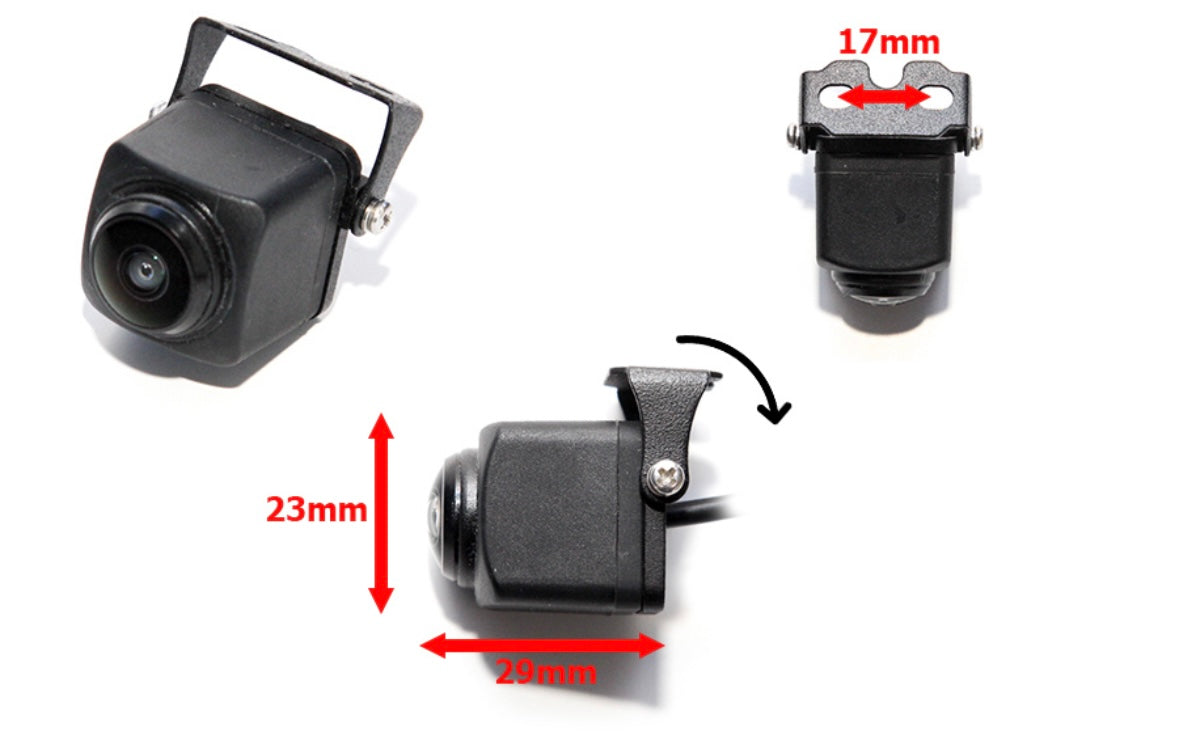 Universal Vehicle 190 Degree Front & Rear View Camera With Adjustable Bracket (NTSC)