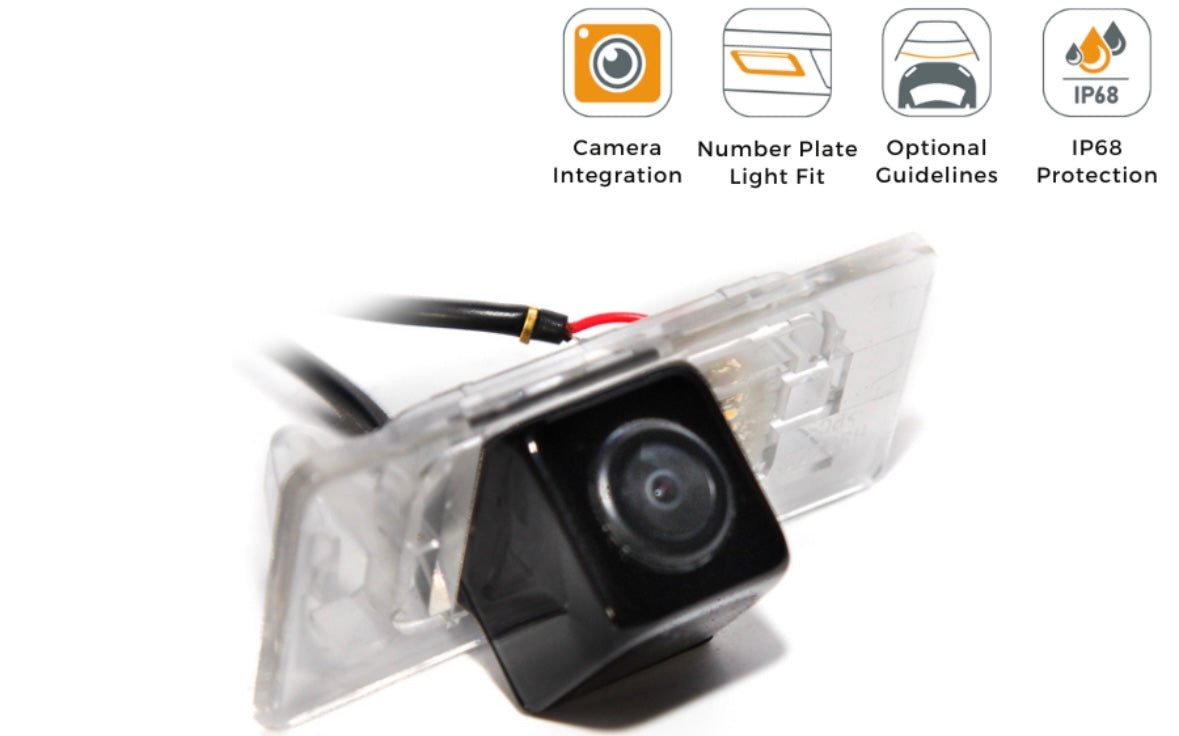 Audi A1 Reverse View Rear Number Plate Light Camera (NTSC)