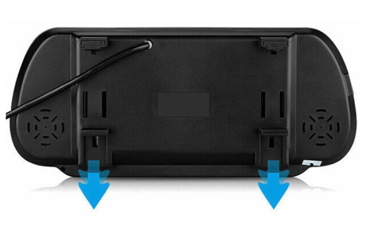 7 Inch TFT/LCD Rear View Clip-On Vehicle Mirror Monitor For Reverse View Cameras