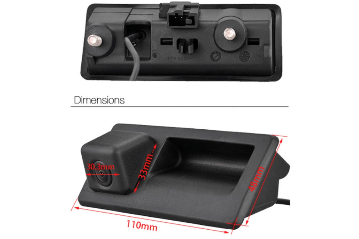 Volkswagen Jetta Reverse View Tailgate Handle Camera (NTSC)