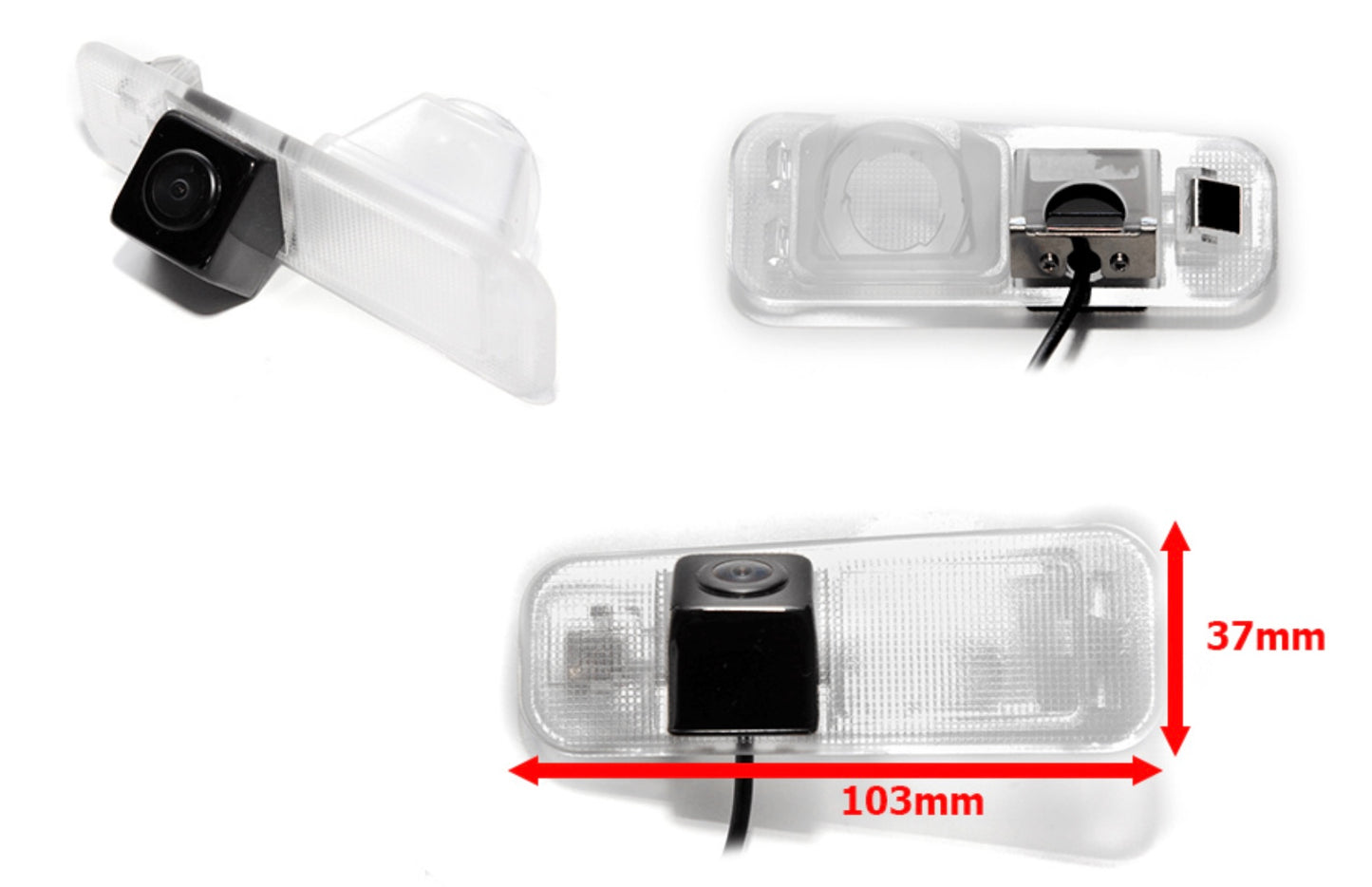Kia Rio Reverse View Rear Number Plate Light Camera (NTSC)