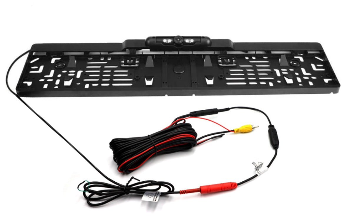 UK & European Car Number Plate/ Registration Plate Frame With Built In Rear View Camera (NTSC)