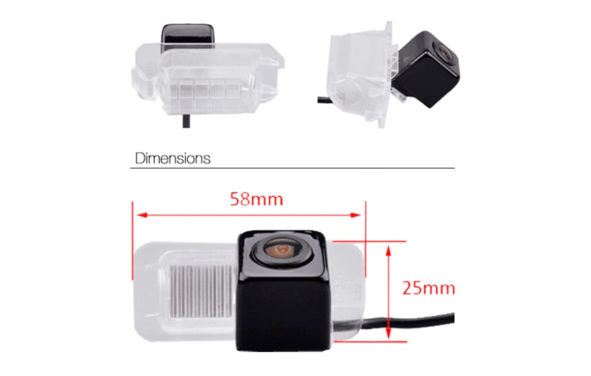 Ford EcoSport Reverse View Rear Number Plate Light Camera (NTSC)