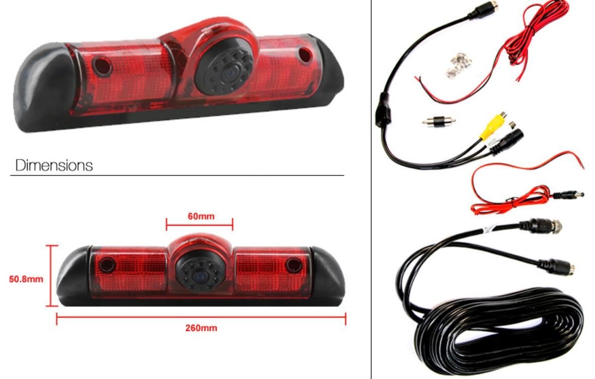 Peugeot Boxer Reverse View High Level Brake Light Camera (NTSC)