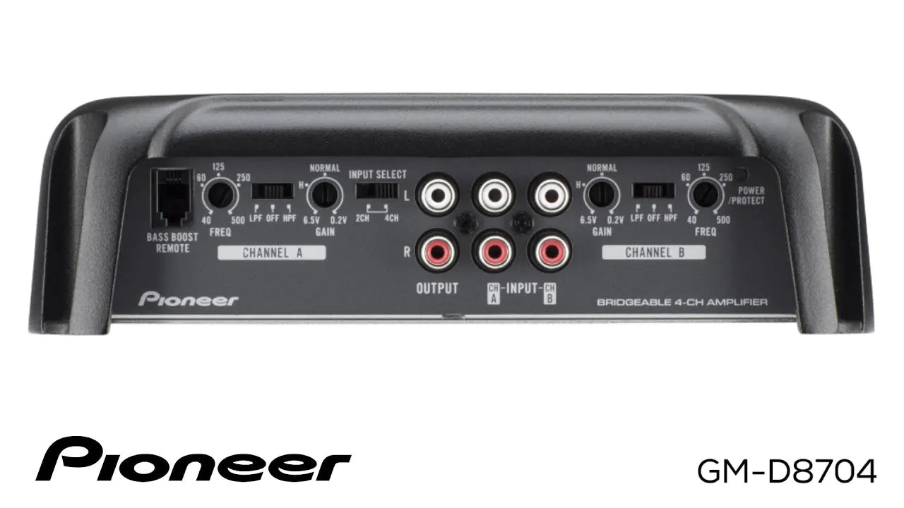 Pioneer GM-D8704 - 4-Channel Class D Bridgeable Amplifier