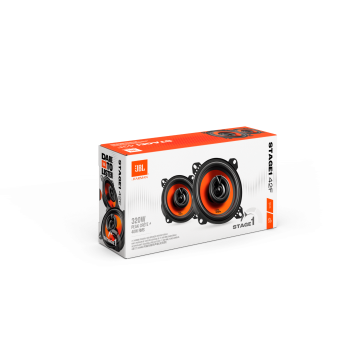 JBL Stage1 42F - 4" 2-Way Coaxial Car Speakers 320W - Without Grill