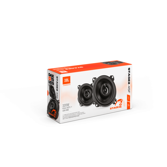 JBL Stage2 45F - 4" 2-Way Coaxial Car Speakers 320W - Without Grills