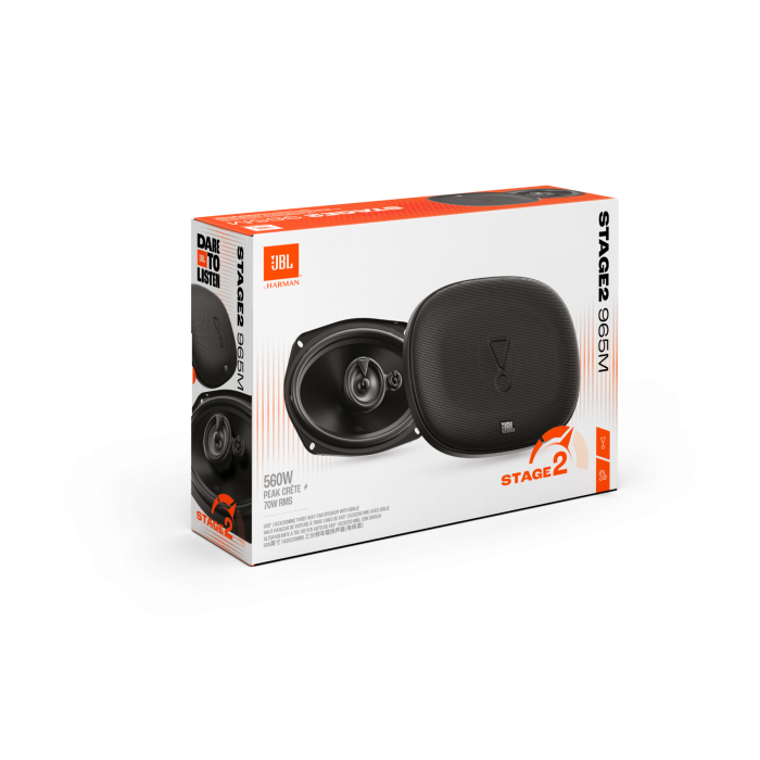 JBL Stage2 965M - 6x9" 3-Way Coaxial Shelf Car Speakers 560W