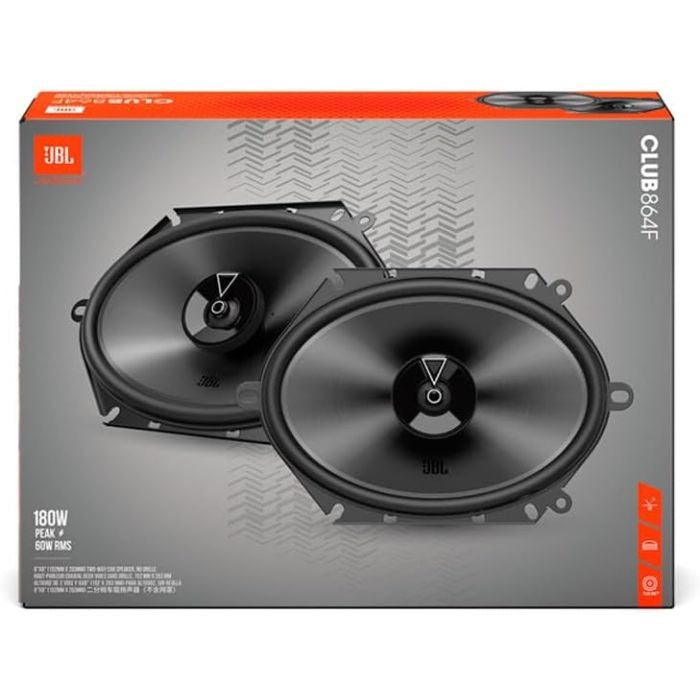 JBL CLUB 864F - 6" X 8" 2 Way Coaxial Car Speakers 360W Total Power
