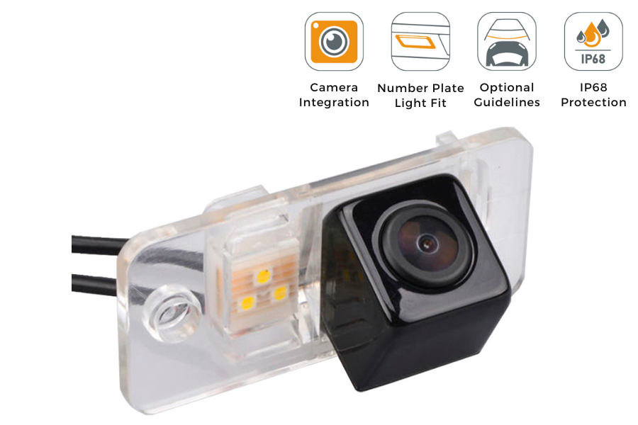 Audi A4 Reverse View Rear Number Plate Light Camera (NTSC)