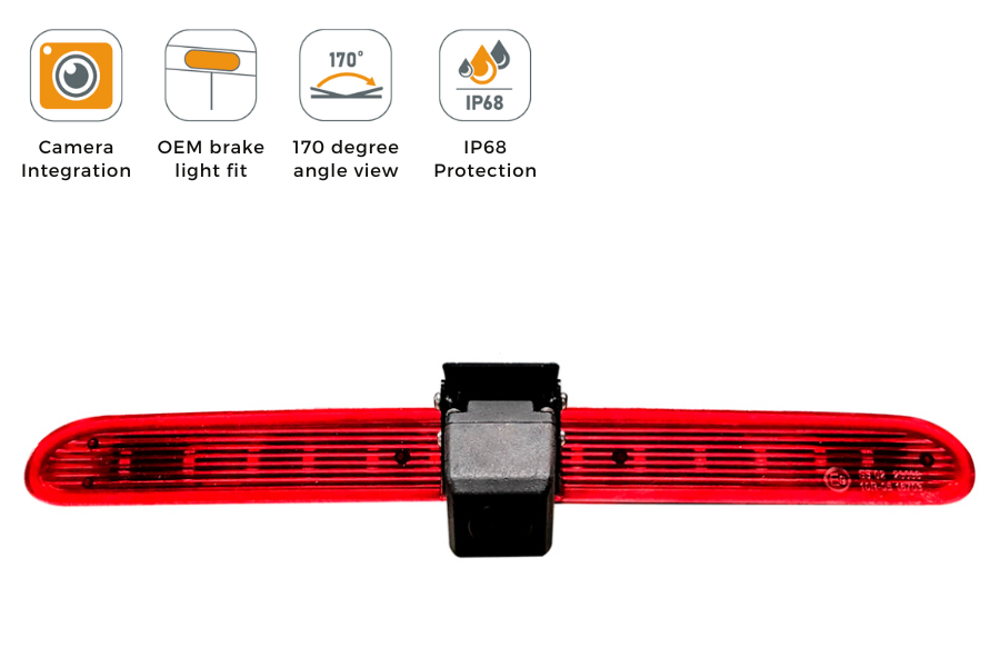 Peugeot Rifter High Level Brake Light Reverse Camera (NTSC)