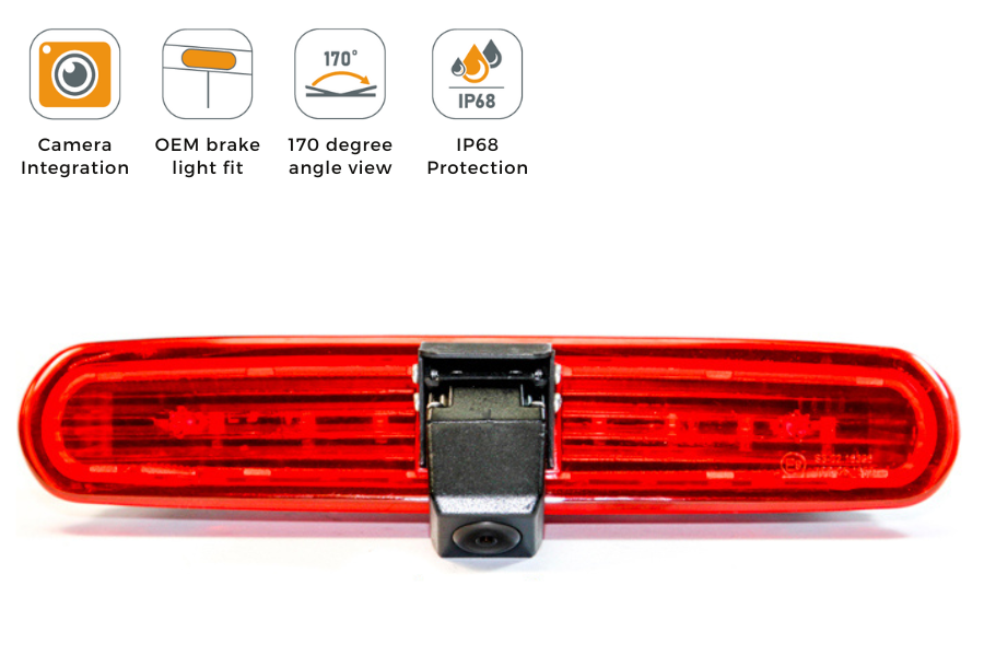 Vauxhall Combo (2011-2017) Reverse View High Level Brake Light Camera (NTSC)