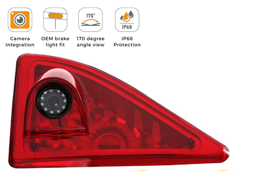 Nissan NV400 (2011-2021) Brake Light Rear View Camera (NTSC)