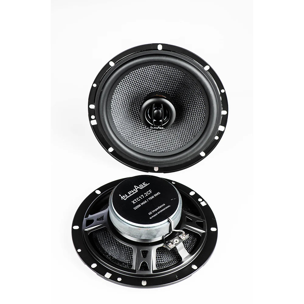 In Phase XTC17.2 17cm 250 Watts 2-Way Rotary Tweeter Car Door/Shelf Speakers