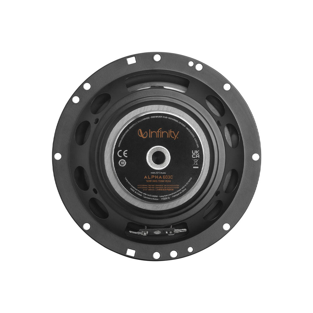 Infinity Alpha 603C 6.5" (16.5cm) 2-Way Component Car Speakers - 720 Watts