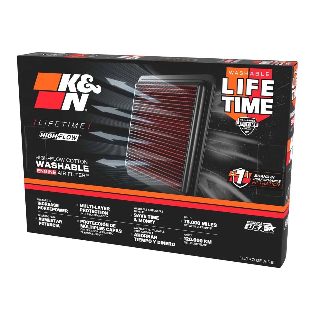 K&N Long-Life Air Filter (33-2009)