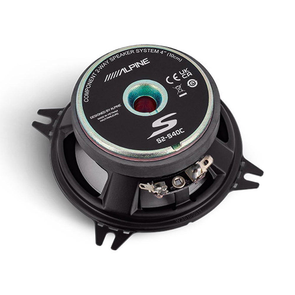 Alpine S2-S40C - S-Series 4" 2-Way Component Car Speakers 140 Watts