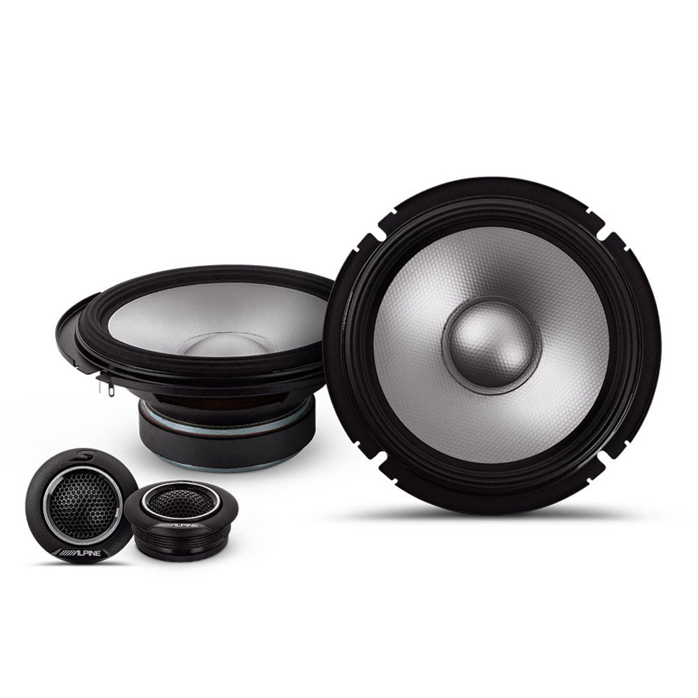 Alpine S2-S65C - S-Series 6.5" 2-Way Car Component Speakers 240 Watts