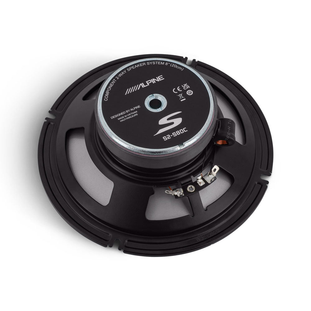 Alpine S2-S80C - S-Series 8" 2-Way Car Component Speakers 260 Watts