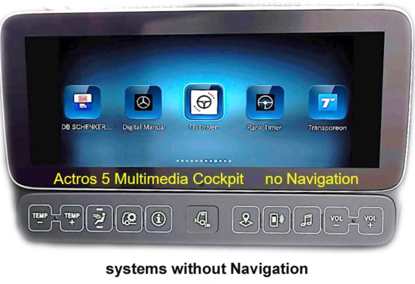 Add a Camera to OEM Mercedes Actros 5 (2018 Onwards) With Multimedia Cockpit (26pin Radio Connector)