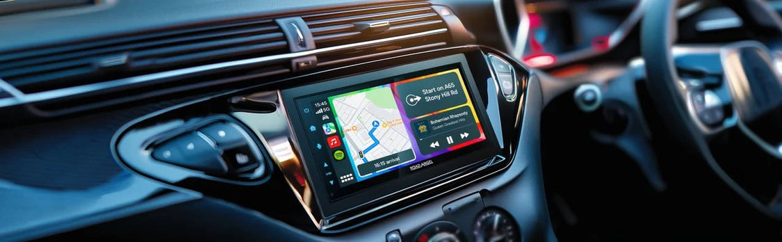 Road Angel RA-X722DAB - Car Stereo With 7" Touch Screen Display, DAB+, Bluetooth, Wireless Android Auto & Apple Car Play (DAB Antenna Included)