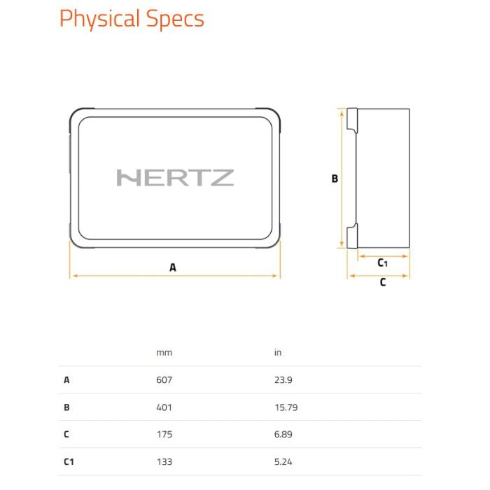 Hertz MPBX 300 S2 - 12" Utra-Shallow Sealed Subwoofer Enclosure 1000W (Passive)