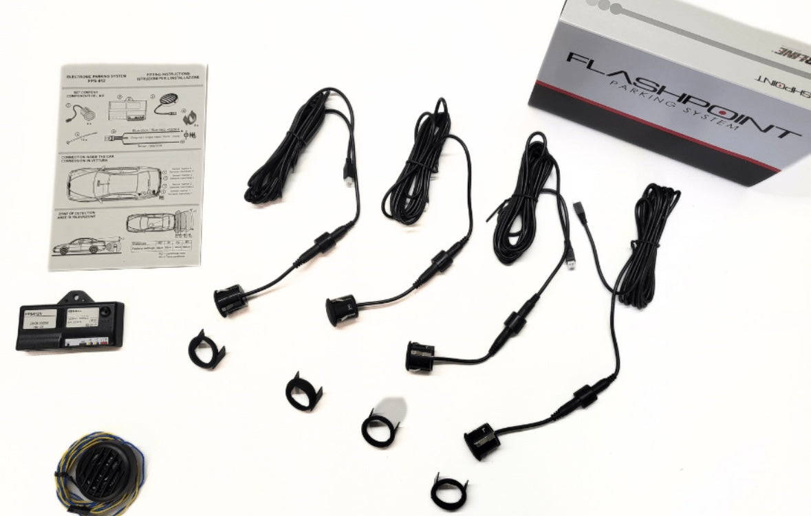 Laserline FPS412 Flashpoint REAR 4 Aftermarket Rear Bumper Parking Sensor System